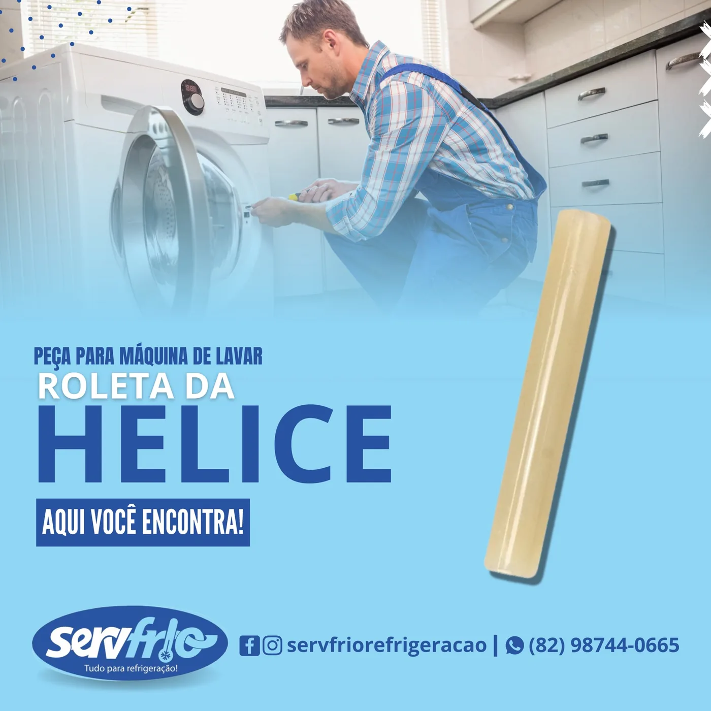 Roleta da hélice para máquina de lavar